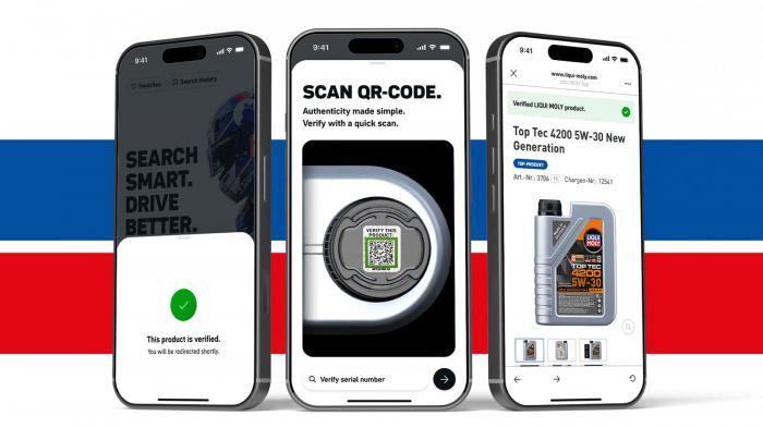LIQUI MOLY: Έλεγχος γνησιότητας με QR στο δοχείο LIQUI MOLY: Έλεγχος γνησιότητας με QR στο δοχείο